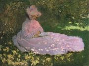 Claude Monet, A Woman in a Garden,Spring time